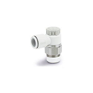SMC 90o ELBOW FLOW CONTROL 1/4 X 8mm TUBE