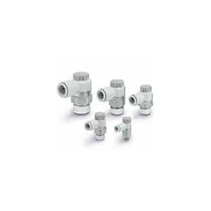 SMC 90o ELBOW FLOW CONTROL 1/4 X 6mm TUBE