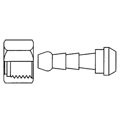 TITON 1/2 HOSE x 1/2 BSPP SWIVEL CONNECTOR