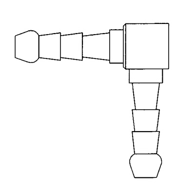 TITON 1/2 HOSE BARBED AIRLINE ELBOW