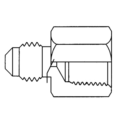 TITON 46X3X2 FEMALE FLARE UNION