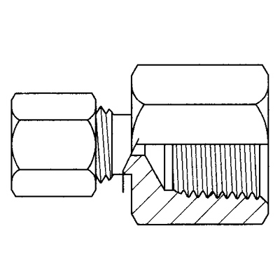 TITON 66X6X2 FEMALE CONNECTOR