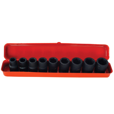 LNT 1/2D 10pc MM STD IMPACT SOCKET SET