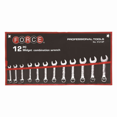 FORCE 12pc MIDGET ROE SPANNER SET 8-19