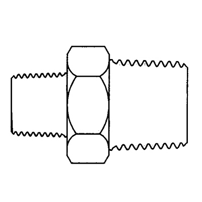 TITON 1/4 X 1/8 REDUCING NIPPLE