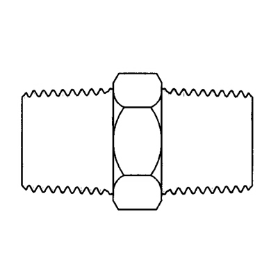TITON 1/8 HEX NIPPLE