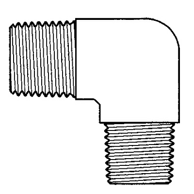 TITON 3600X6X6 3/8 M/M ELBOW