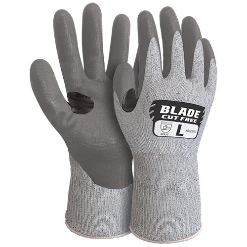 BLADE CUT 5 RESISTANT PU GLOVE (L)