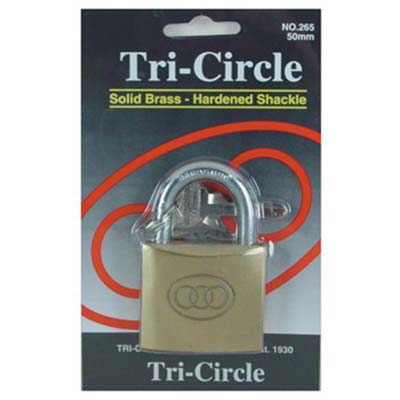 TRI-CIRLCE 50MM PADLOCK (265)