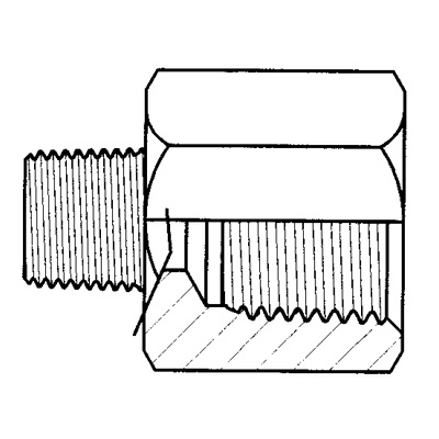 TITON 1/2 X 3/8 M/F ADAPTOR